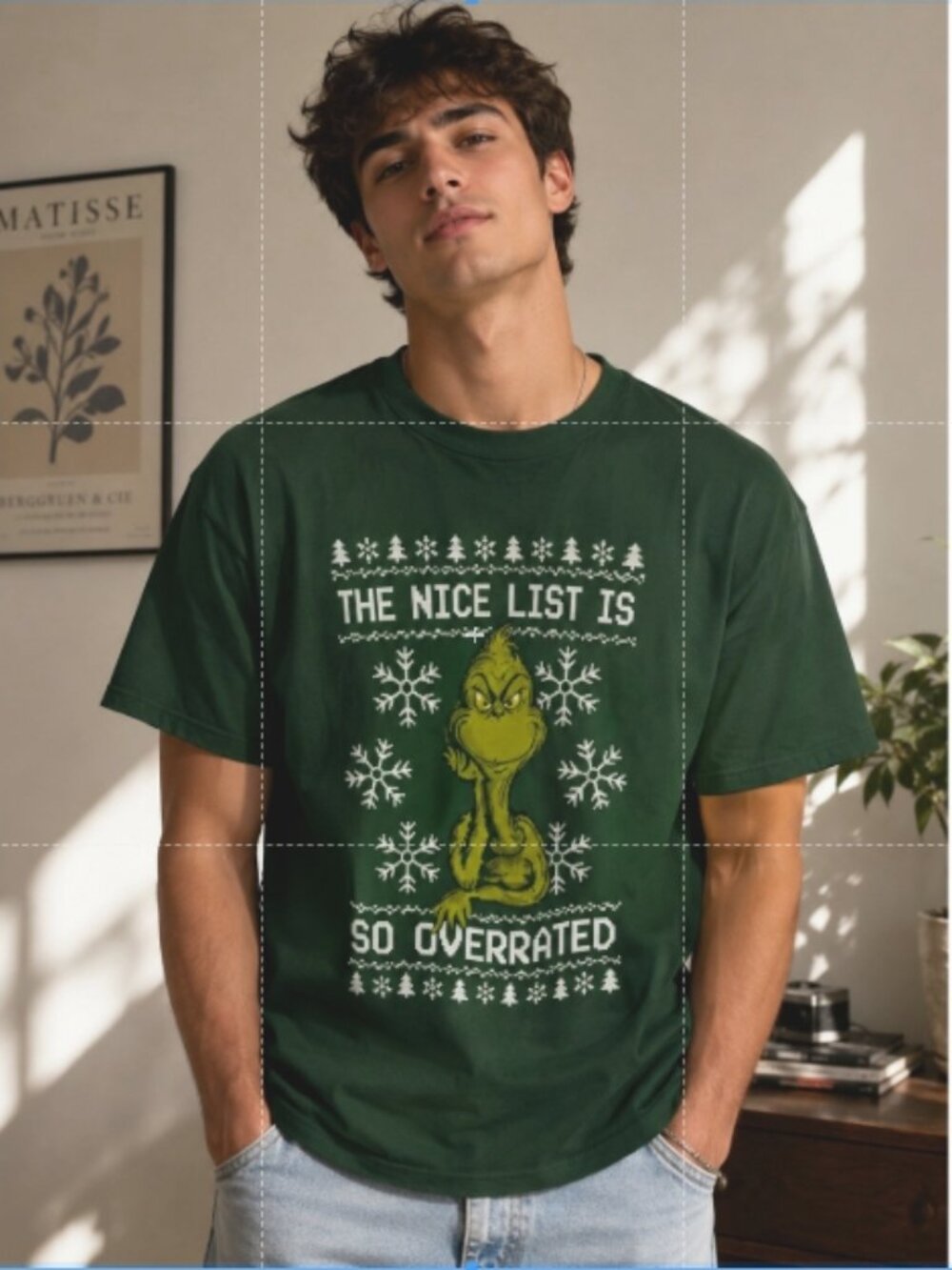 C22 The Grinch Dr. Seuss Men's Green Graphic T-shirt, XL, pre-owned